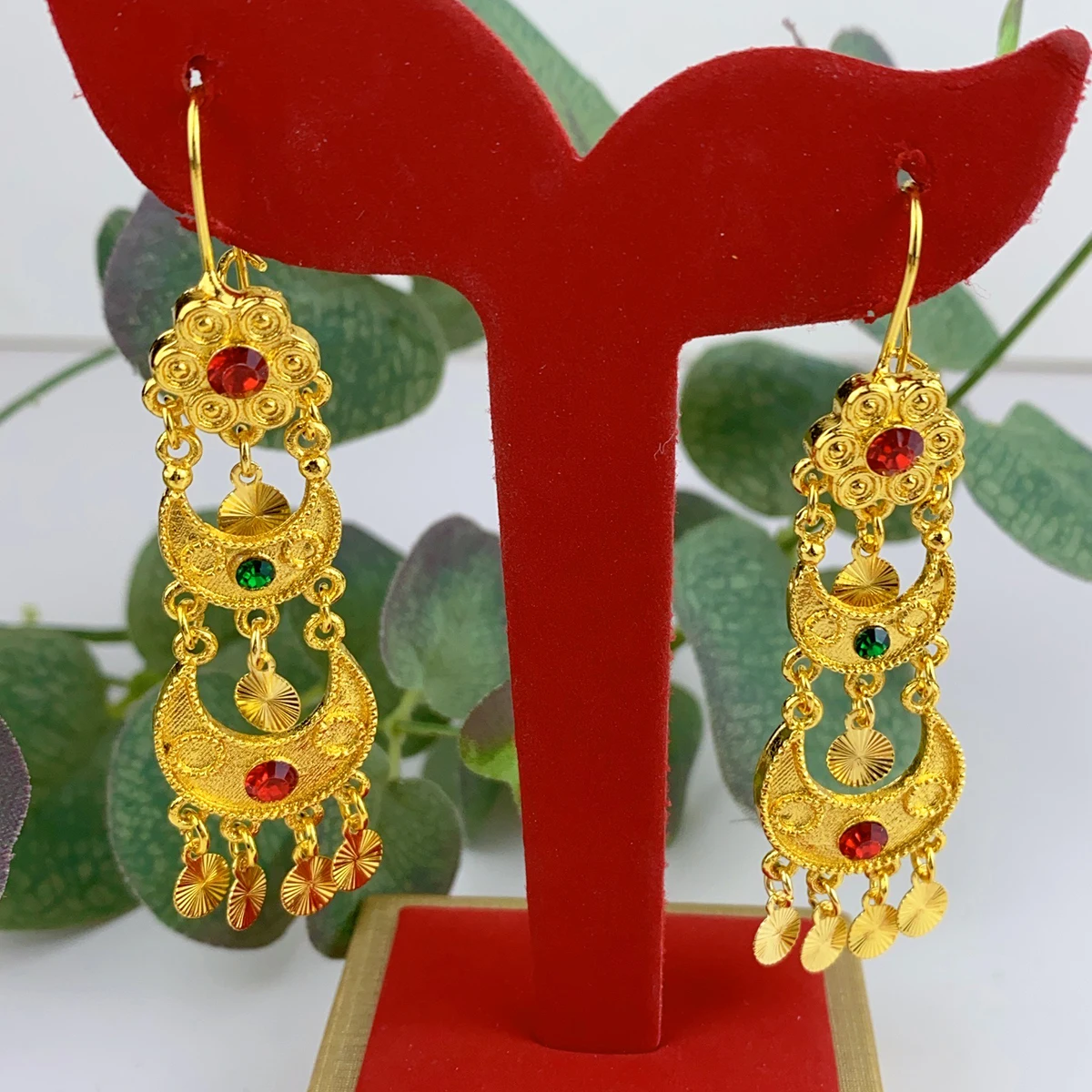 Ethnic Fashion India - Hint Damla Dangle Küpe Takı Kızlar