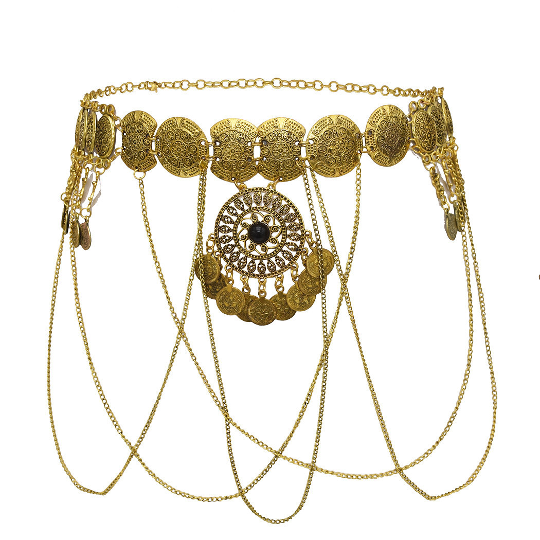 Ethnic Modern Fashion - Vintage Bohemian Etnik Hollow Dairesel Sikke