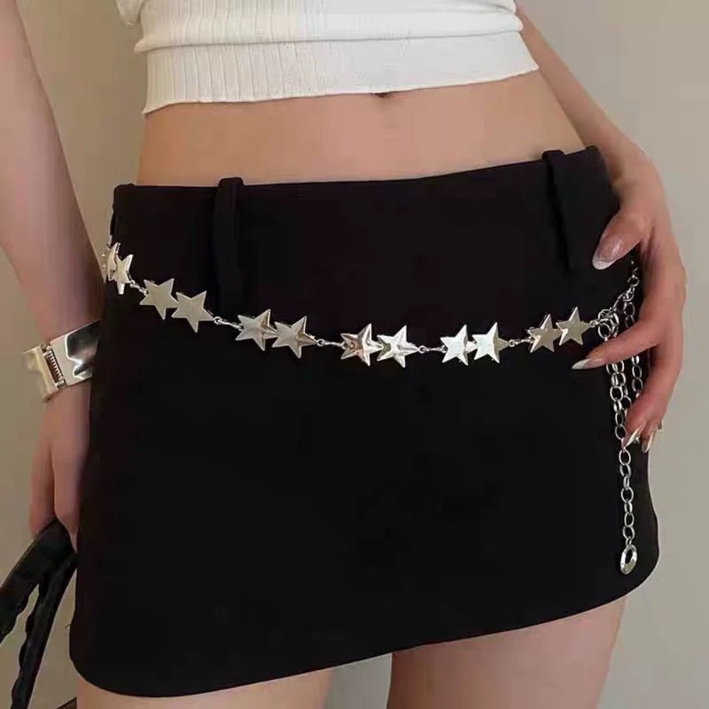 Ethnic Fashion Design - Trendy Gümüş Bel Zinciri Aksesuarları Etnik