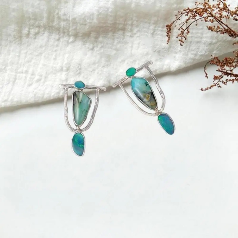 Boho Dangle Küpe Kadınlar için - Ethnic Fashion India incelemesi ve fiyatı