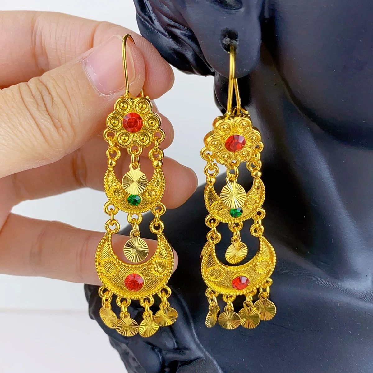 Hint Damla Dangle Küpe Takı Kı - Ethnic Fashion India incelemesi ve fiyatı